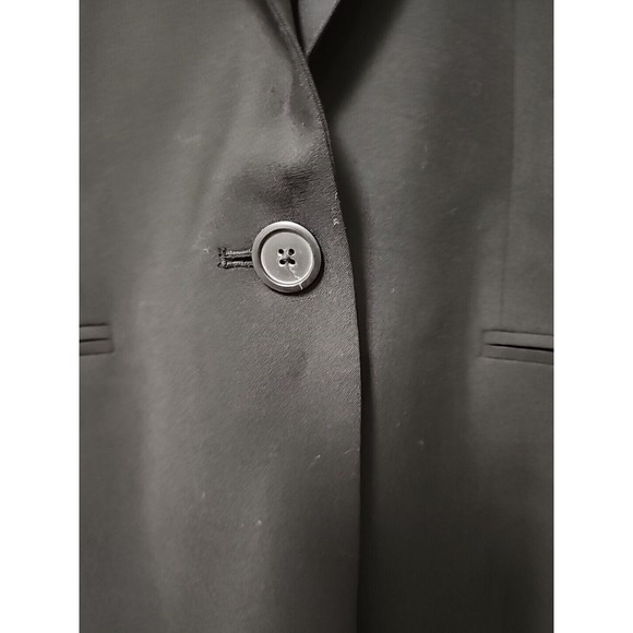 J CREW Black Bi-Stretch Wool 1035 Italian Blazer  Size 10 - Picture 3 of 5
